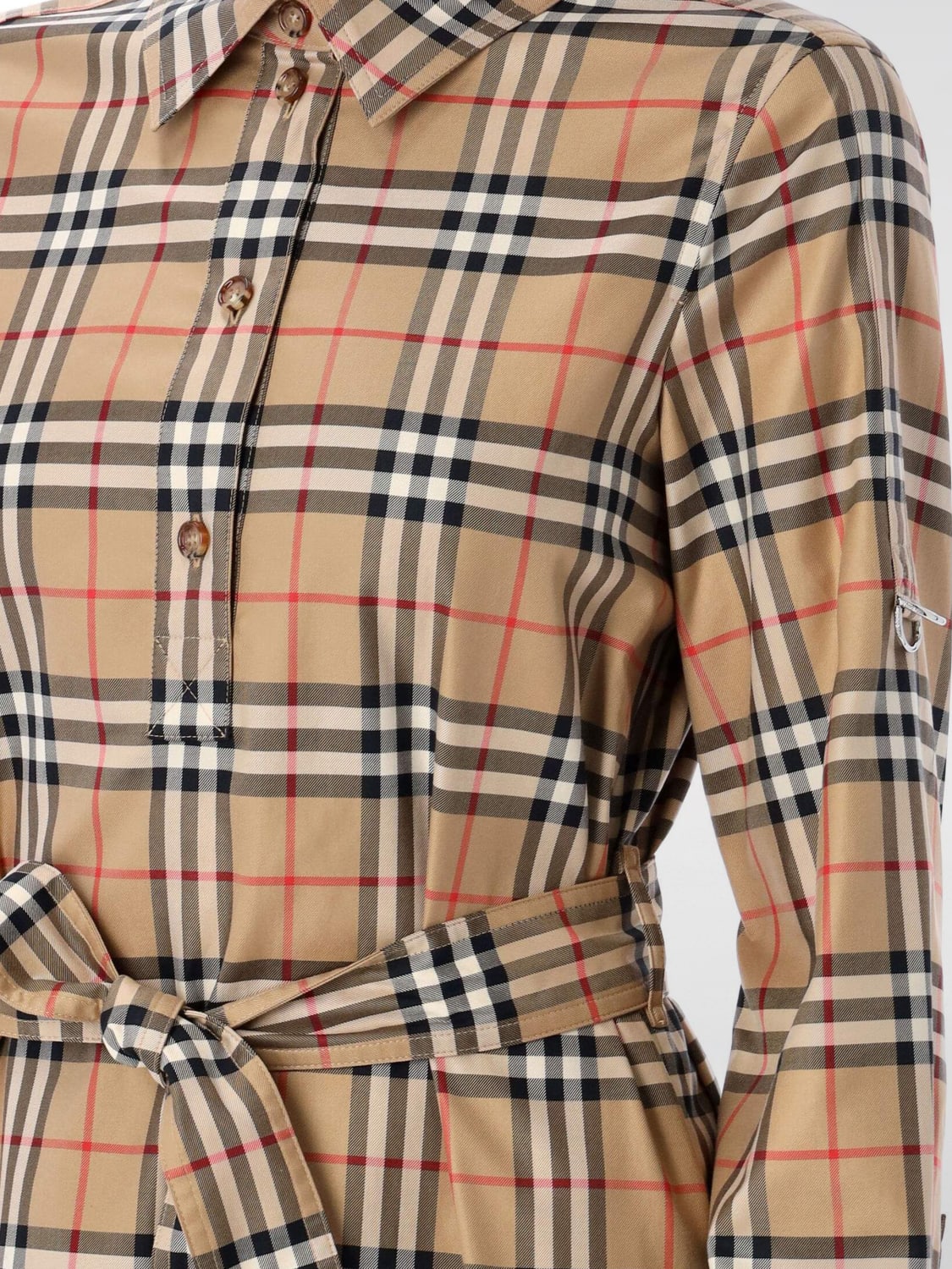 BURBERRY DRESS: Dress woman Burberry, Beige - Img 3