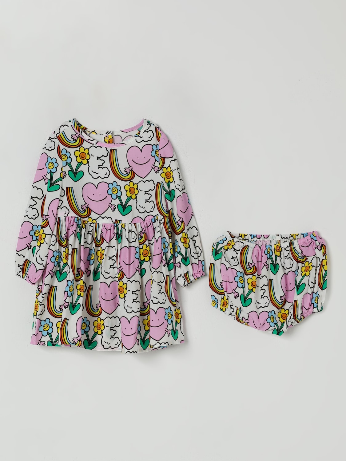 STELLA MCCARTNEY KIDS ABITO: Abito in misto viscosa Stella McCartney Kids, Fantasia - Img 2