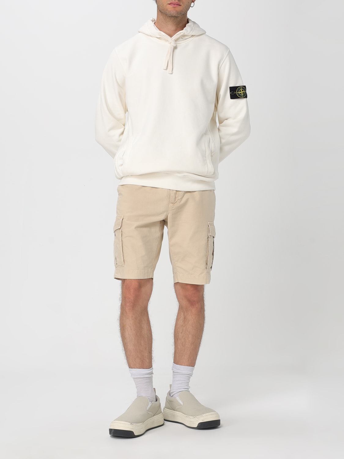 STONE ISLAND SWEATSHIRT: Sweatshirt men Stone Island, Ivory - Img 2