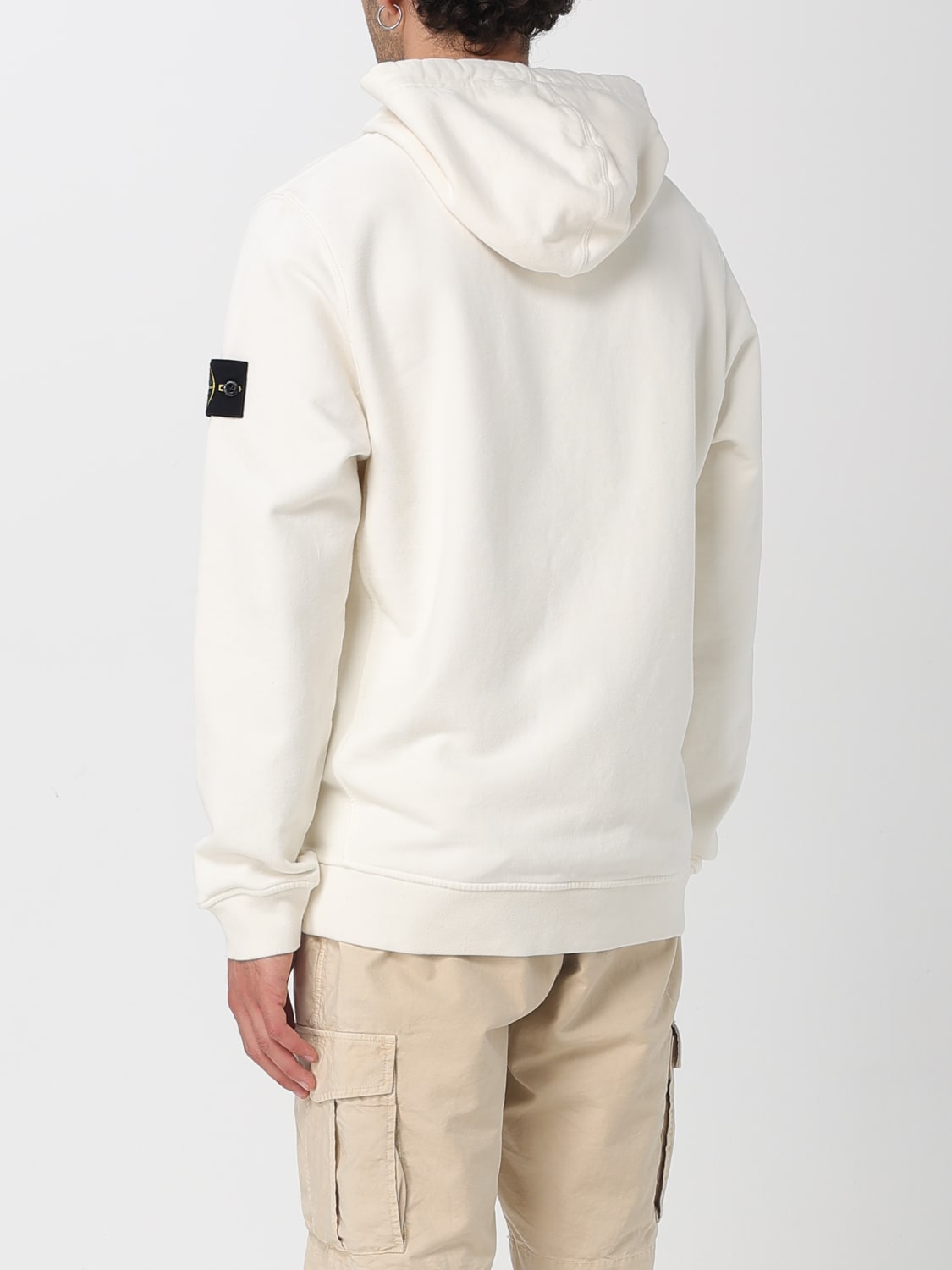 STONE ISLAND SWEATSHIRT: Sweatshirt men Stone Island, Ivory - Img 3