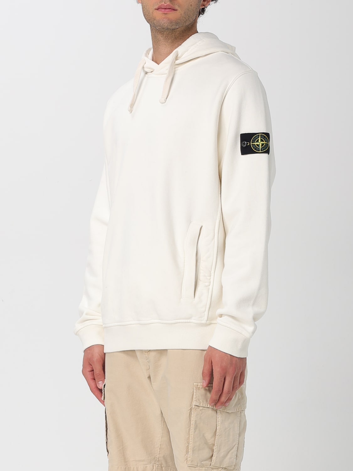 STONE ISLAND SWEATSHIRT: Sweatshirt men Stone Island, Ivory - Img 4