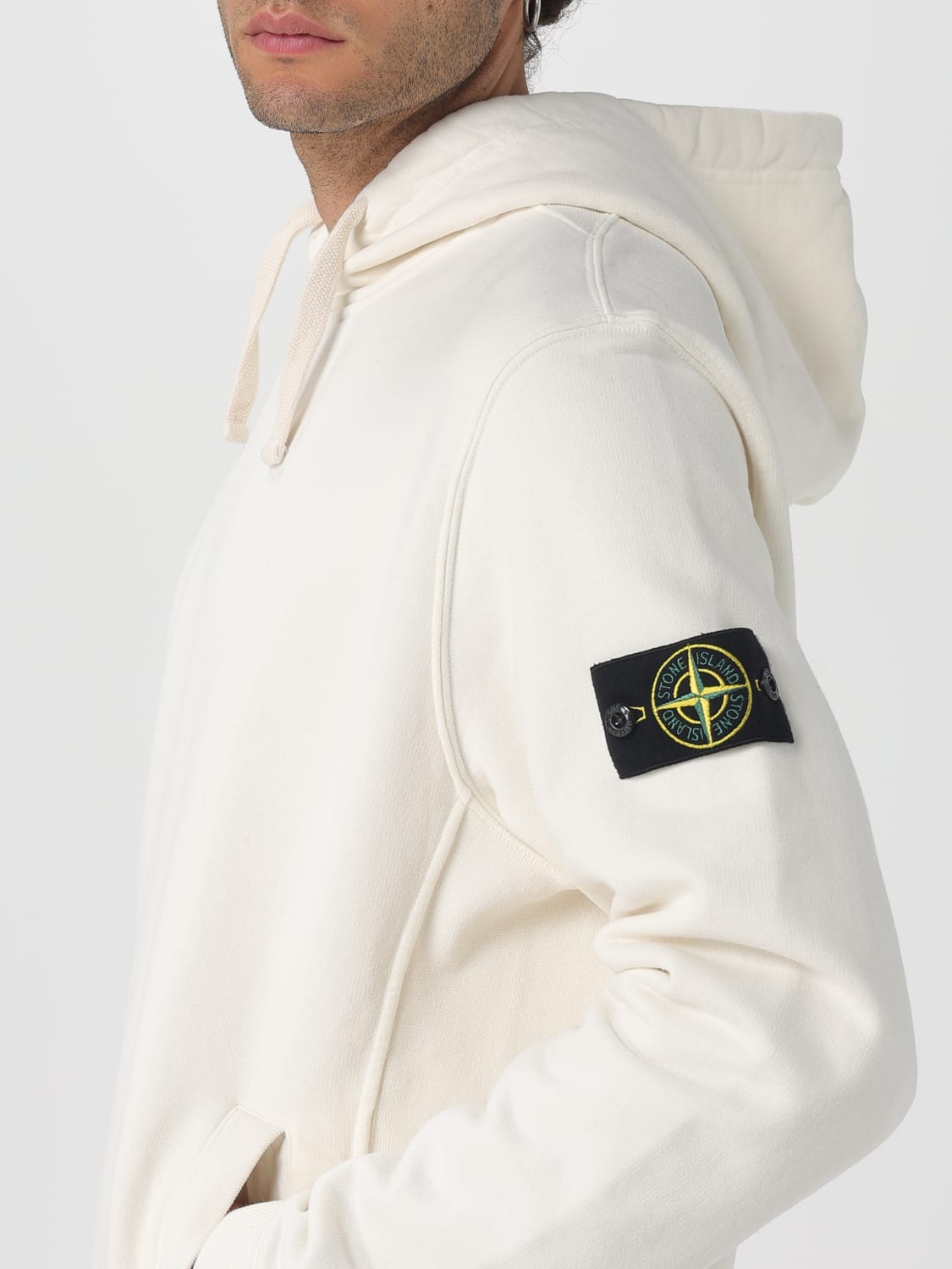STONE ISLAND SWEATSHIRT: Sweatshirt men Stone Island, Ivory - Img 5