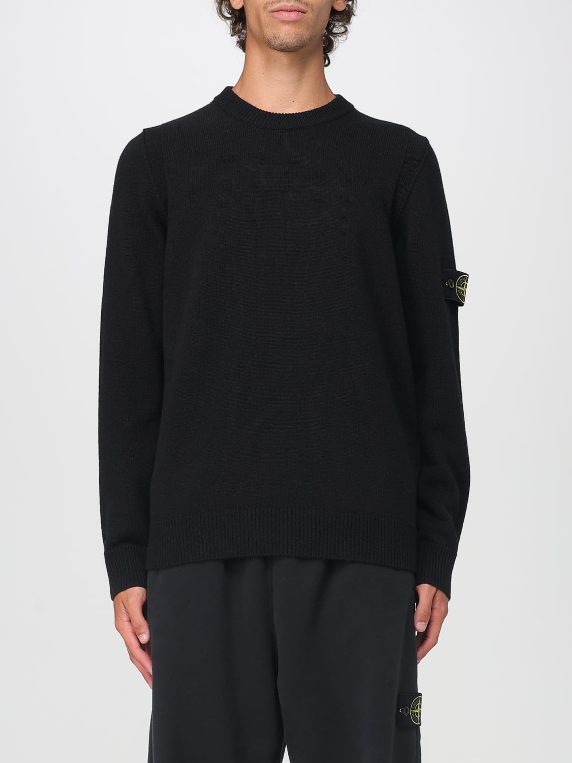 STONE ISLAND SWEATER: Sweater men Stone Island, Black - Img 1