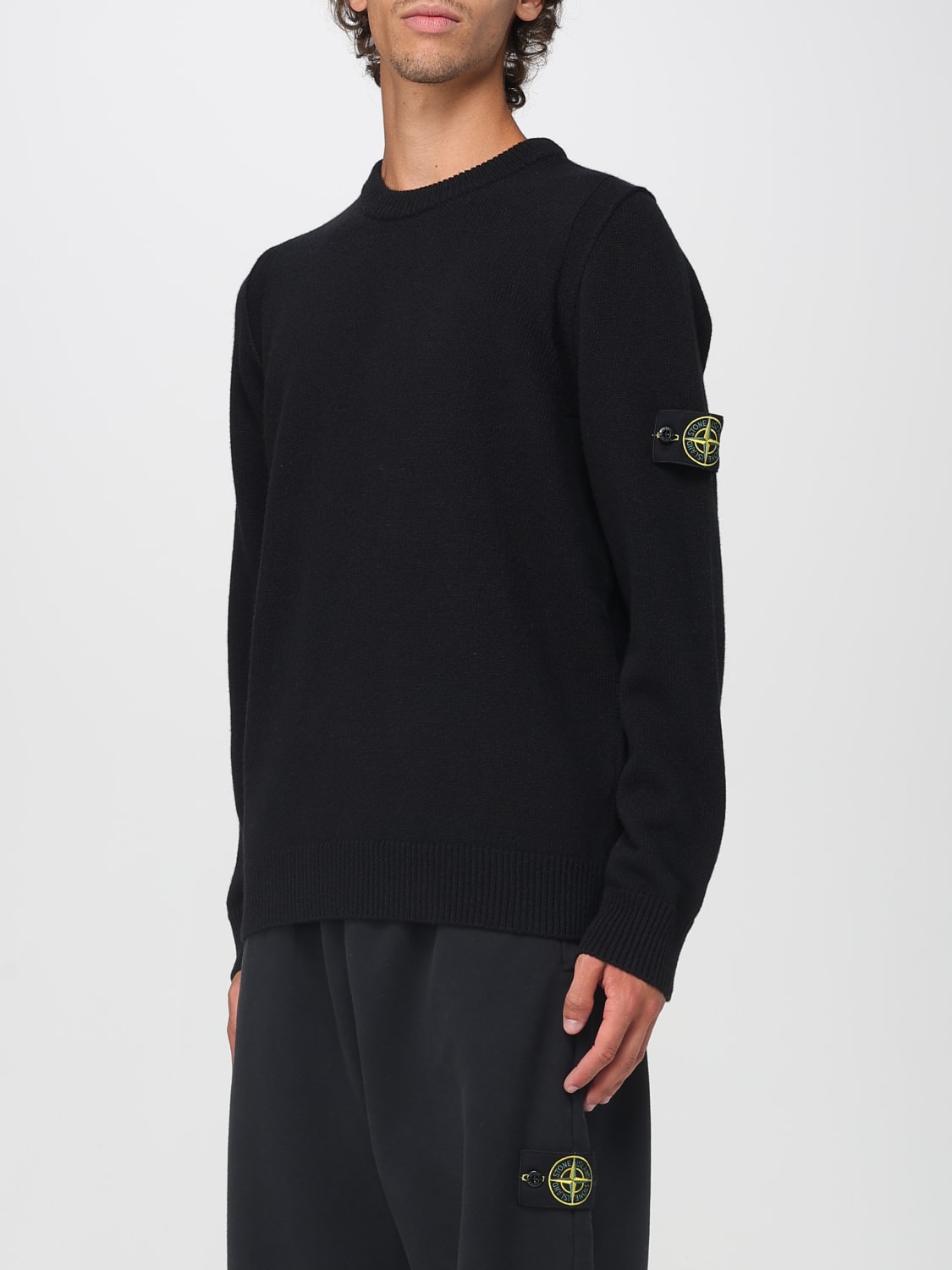 STONE ISLAND SWEATER: Sweater men Stone Island, Black - Img 4