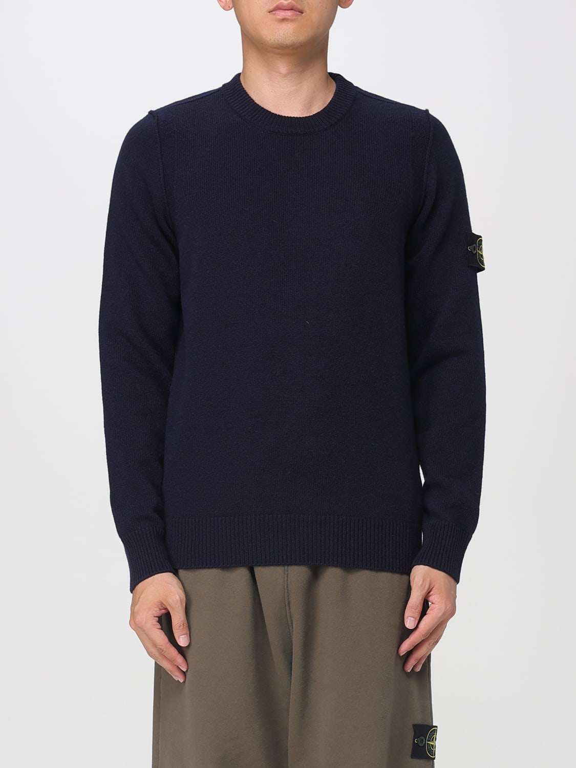STONE ISLAND SWEATER: Sweater men Stone Island, Blue - Img 1