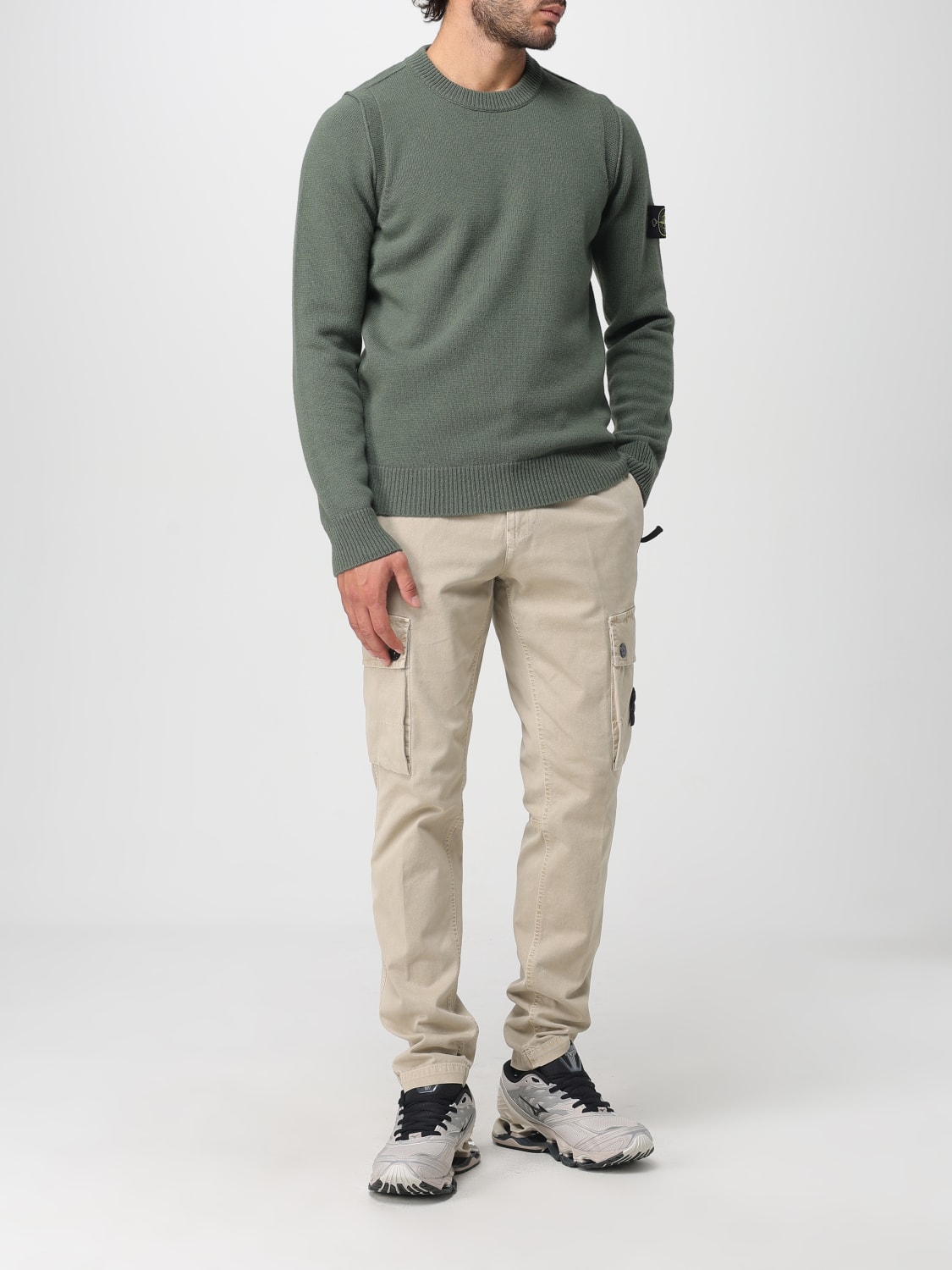 STONE ISLAND SWEATER: Sweater men Stone Island, Green - Img 2