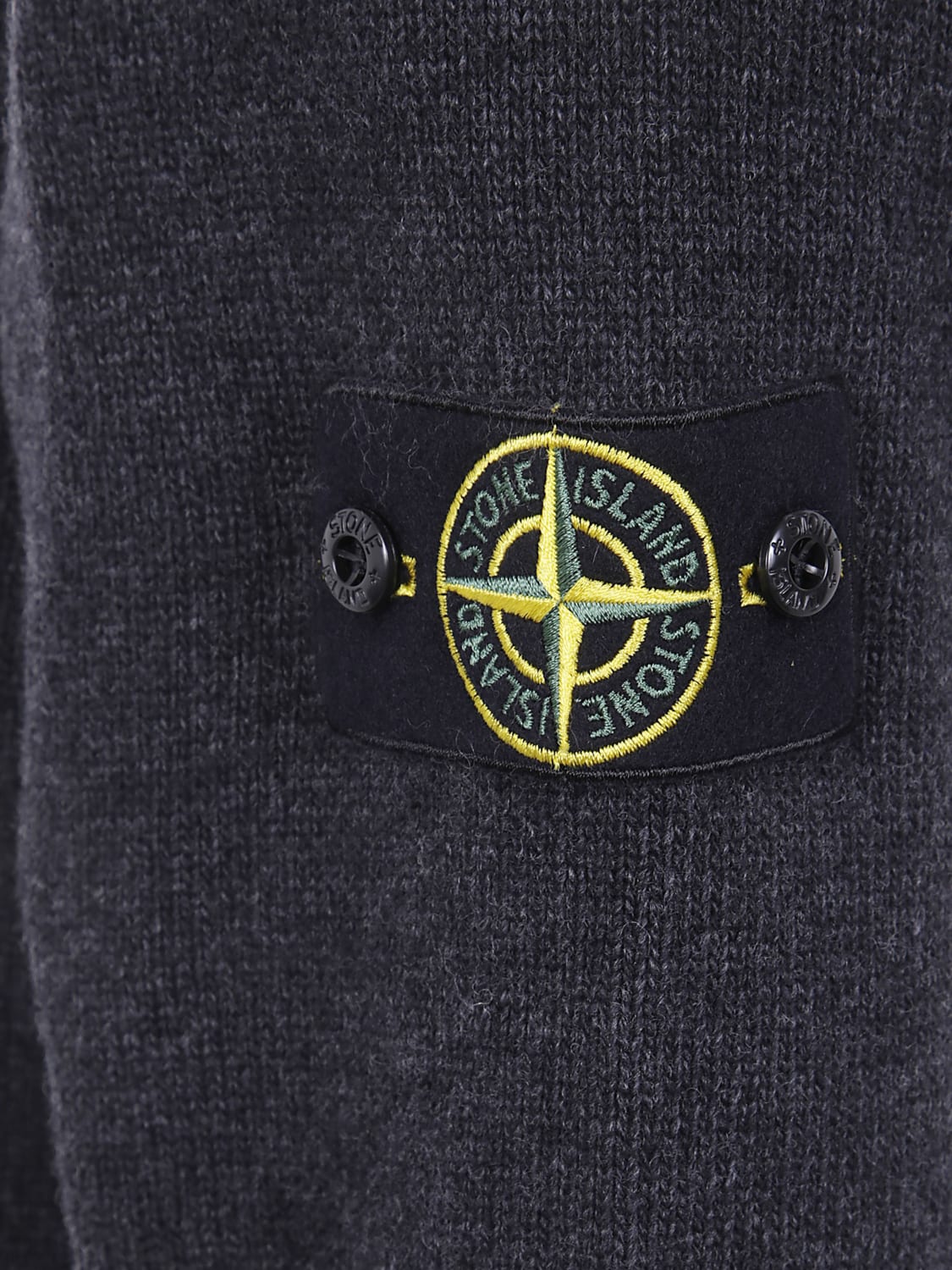 STONE ISLAND SWEATER: Sweater men Stone Island, Grey - Img 3