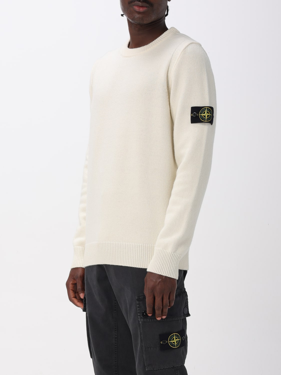 STONE ISLAND PULLOVER: Pullover herren Stone Island, Ivory - Img 4