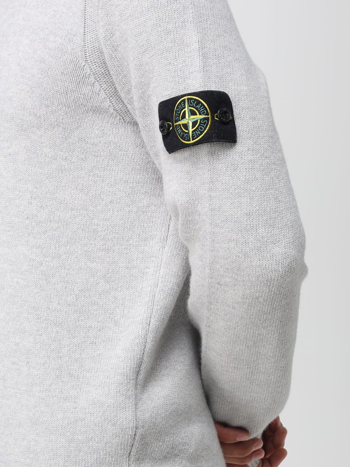 STONE ISLAND SWEATER: Sweater men Stone Island, Grey 2 - Img 5