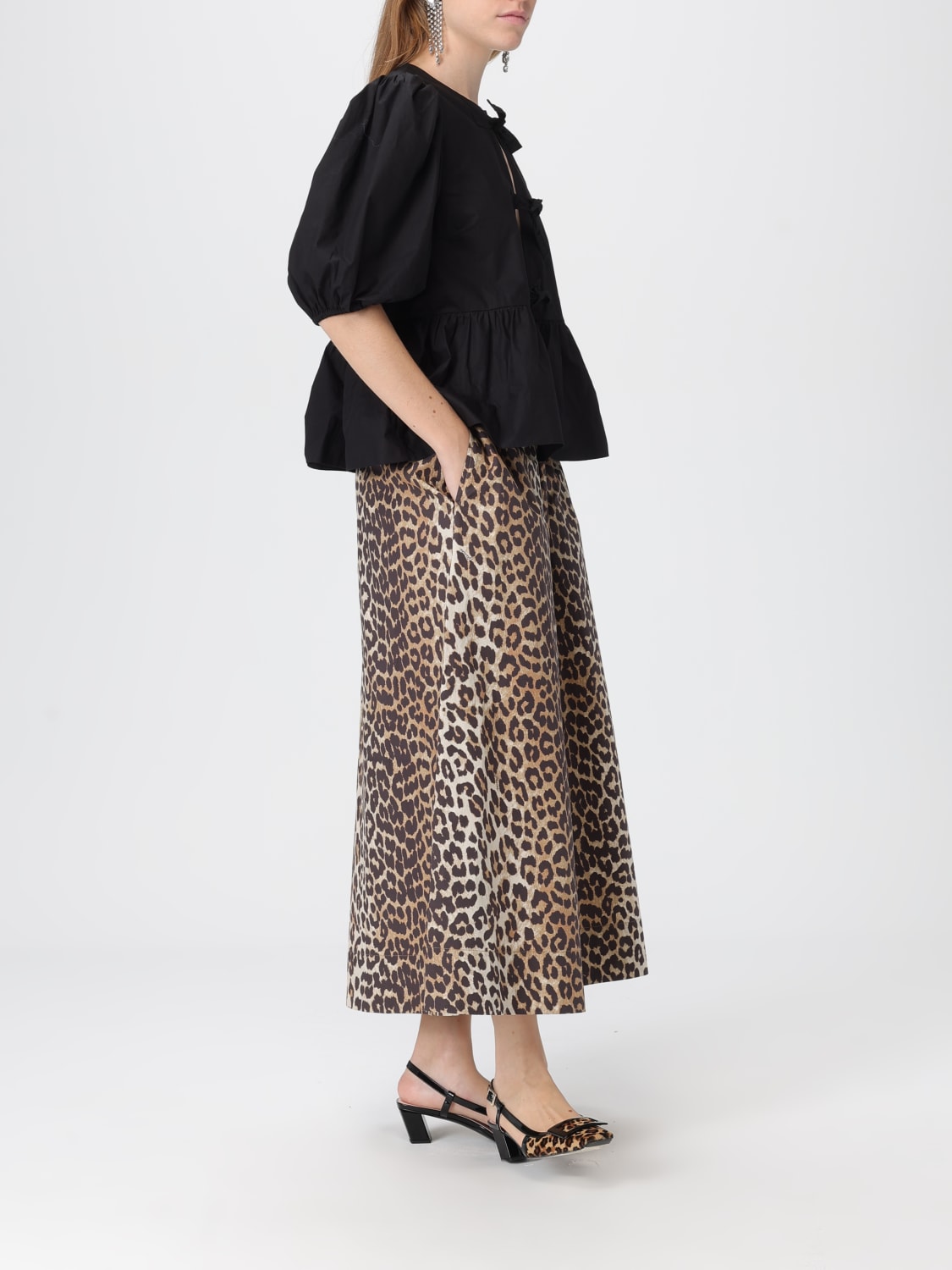 GANNI TOP: Top woman Ganni, Black - Img 2