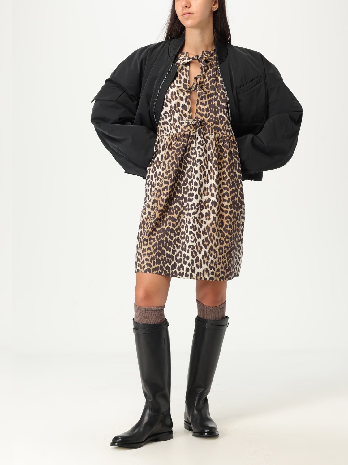 GANNI CHAQUETA: Chaqueta mujer Ganni, Negro - Img 2