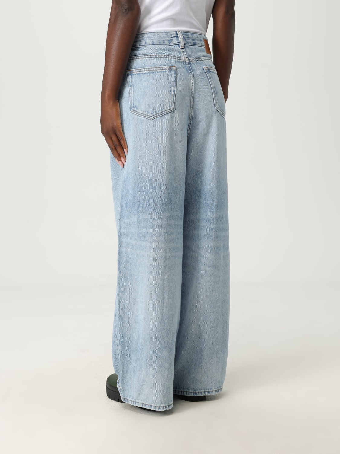 GANNI JEANS: Jeans femme Ganni, Bleu Azur - Img 3