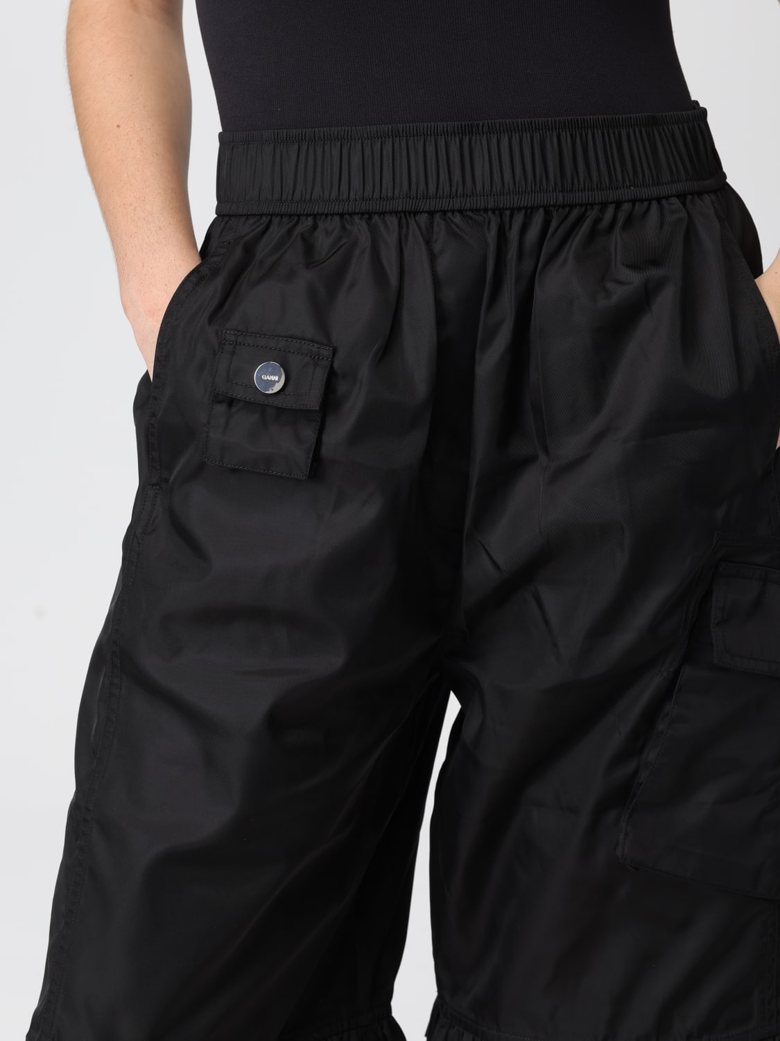 GANNI SHORT: Short femme Ganni, Noir - Img 4