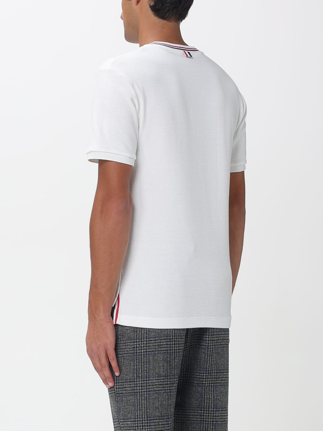 THOM BROWNE T-SHIRT: Polo shirt men Thom Browne, White - Img 3