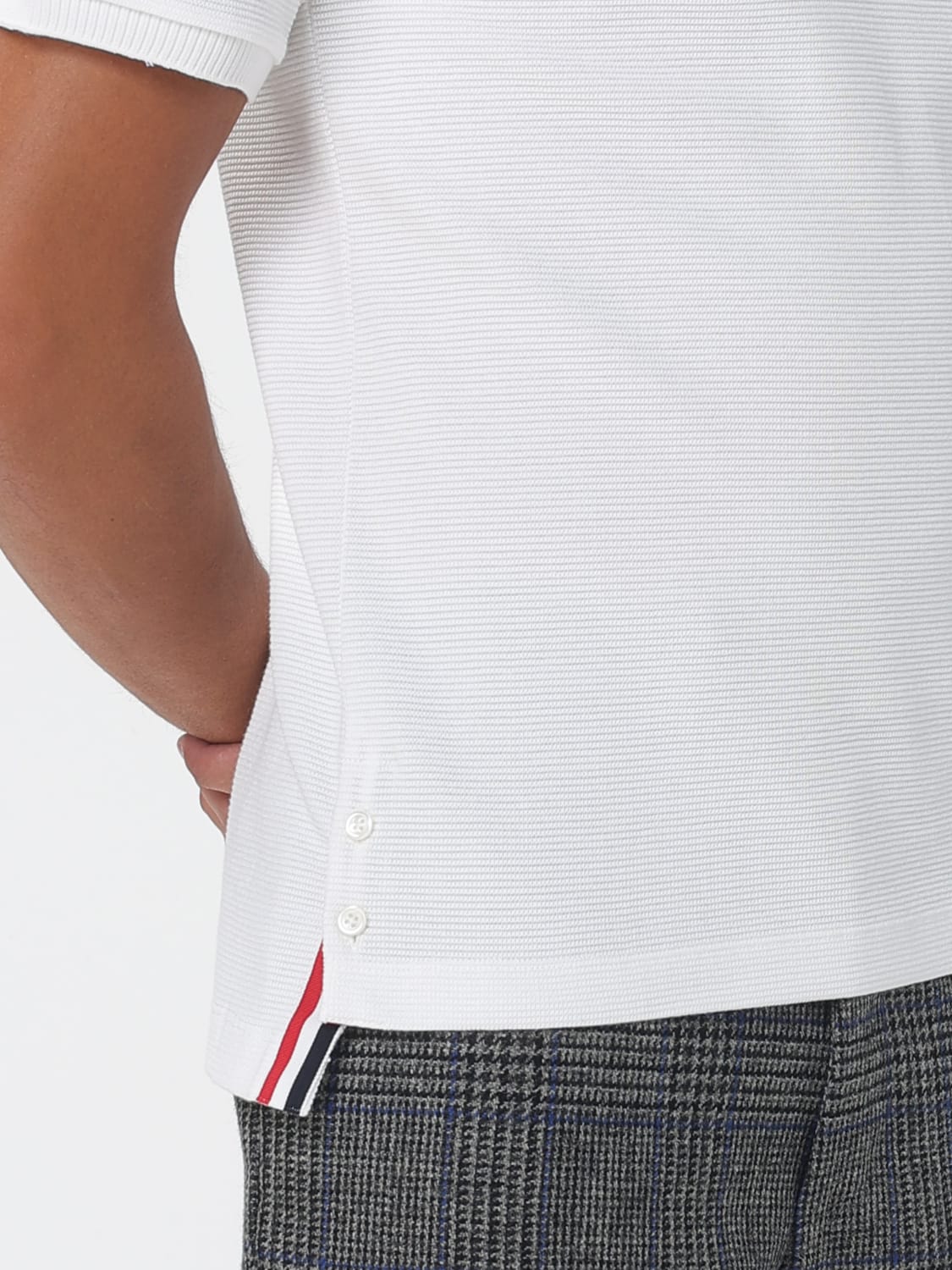 THOM BROWNE T-SHIRT: Polo shirt men Thom Browne, White - Img 5
