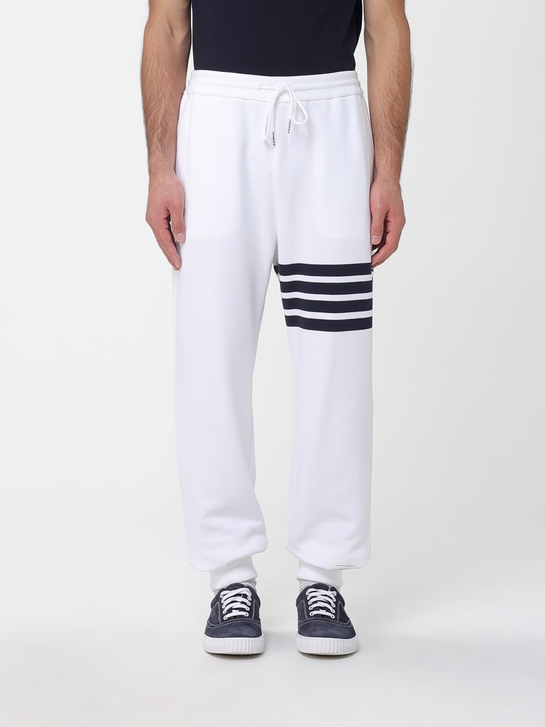THOM BROWNE PANTS: Pants men Thom Browne, White - Img 1