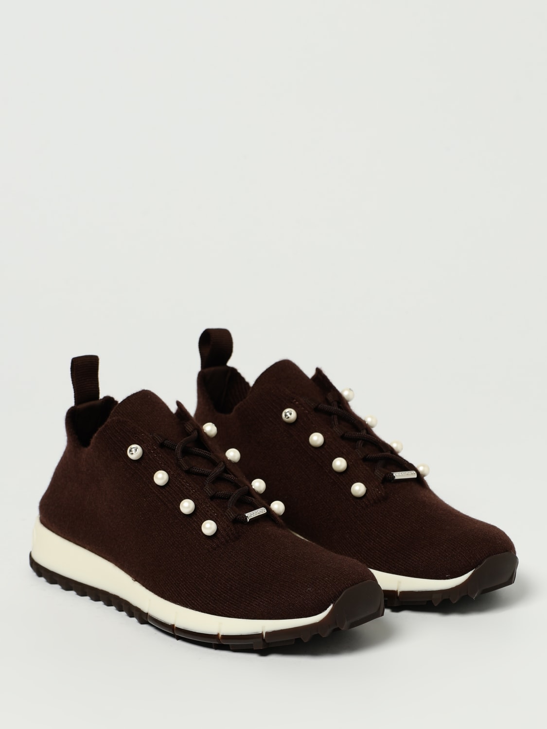 JIMMY CHOO SNEAKERS: Sneakers woman Jimmy Choo, Brown - Img 2