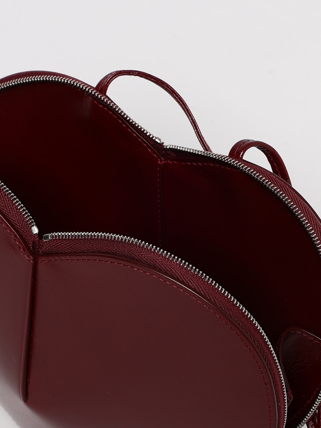 ALAÏA MINI BAG: Shoulder bag woman AlaÏa, Burgundy - Img 5