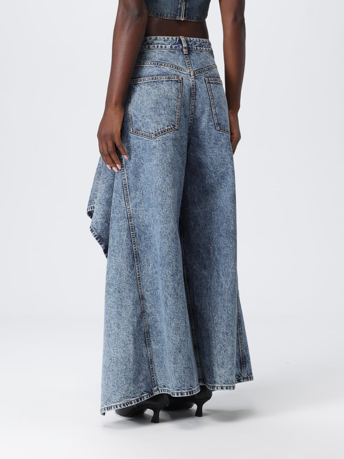 ALAÏA JEANS: Jeans damen AlaÏa, Blau - Img 3