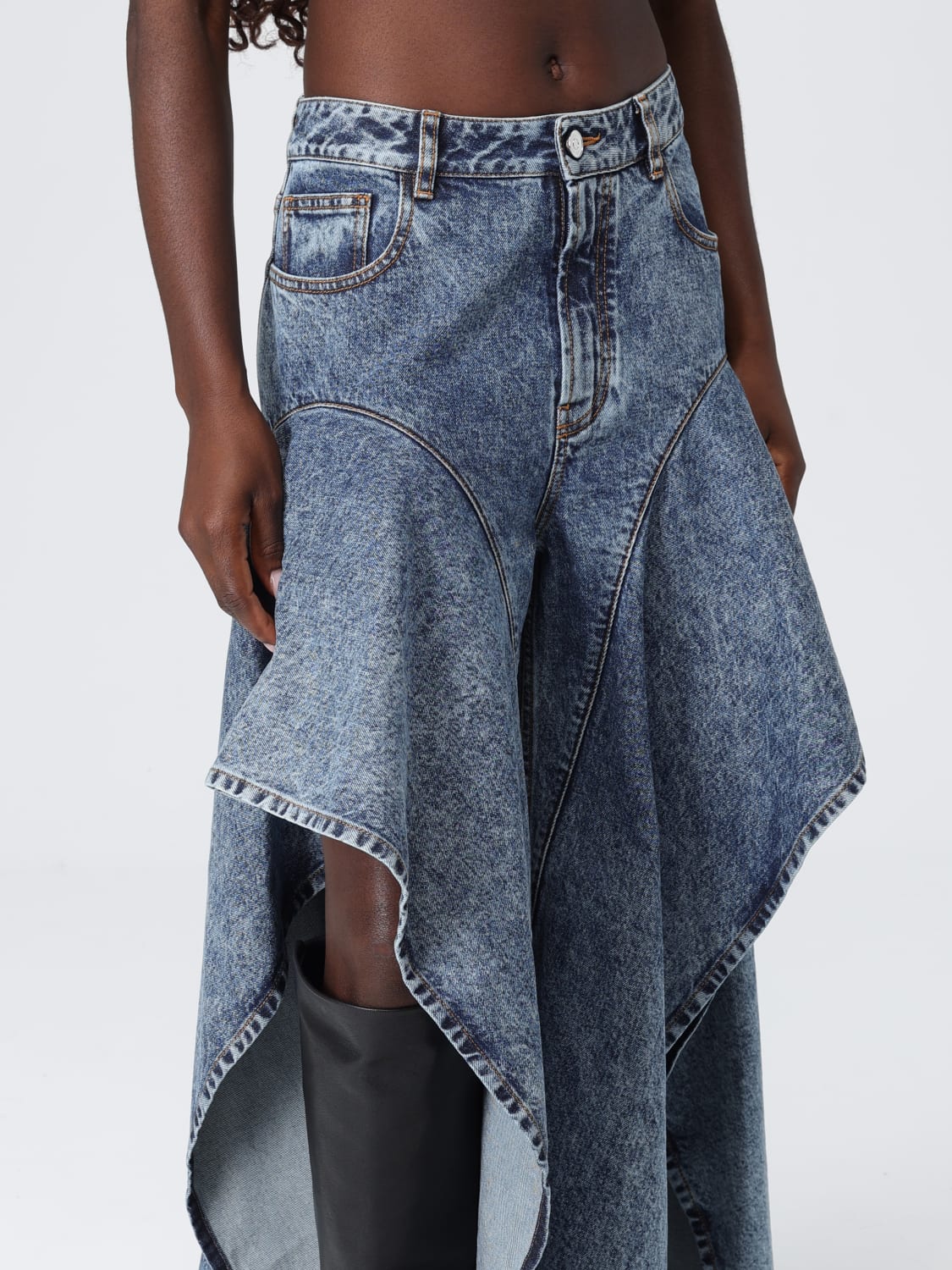 ALAÏA JEANS: Jeans damen AlaÏa, Blau - Img 5