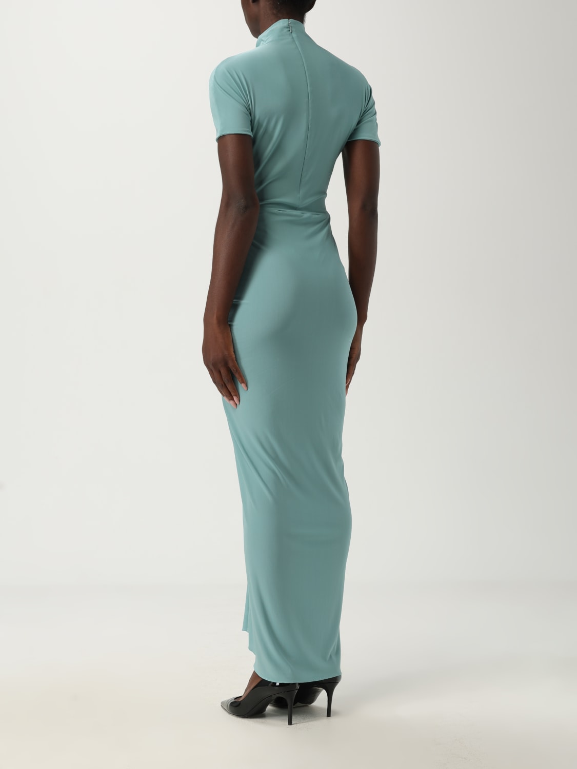 ALAÏA DRESS: Dress woman AlaÏa, Gnawed Blue - Img 2