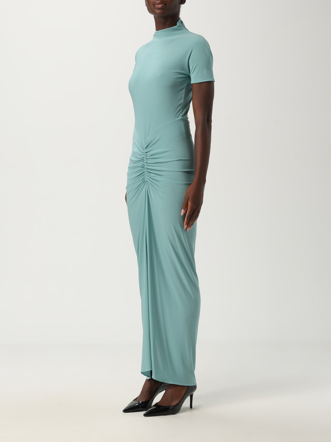 ALAÏA DRESS: Dress woman AlaÏa, Gnawed Blue - Img 3