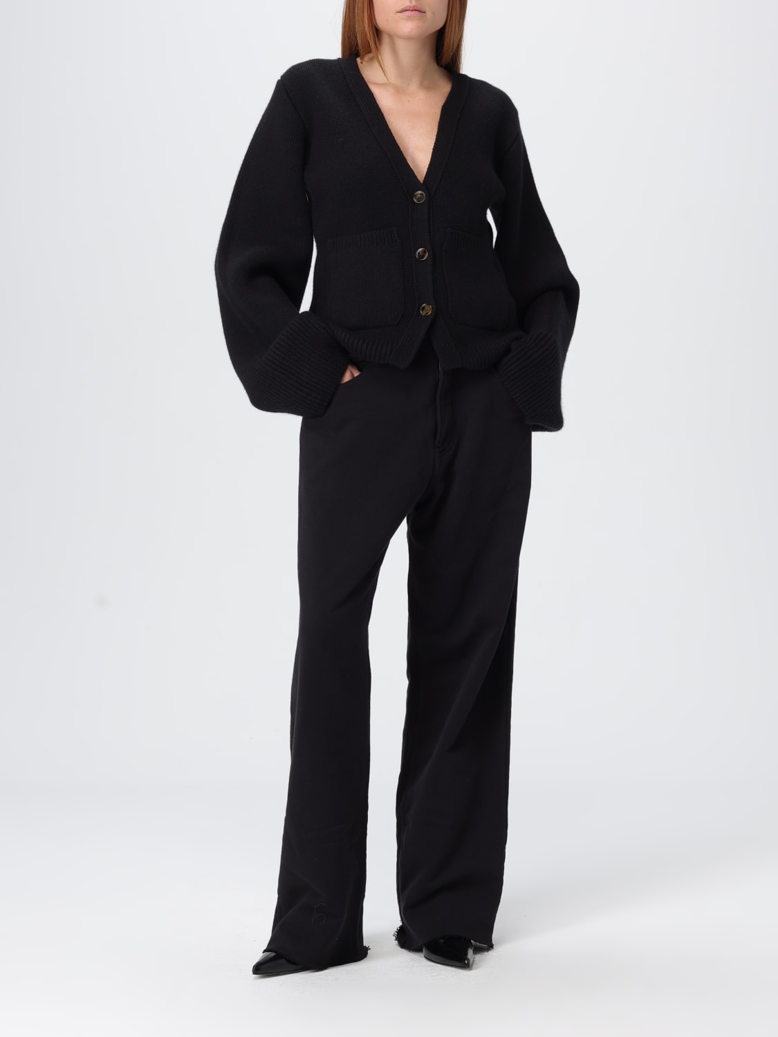 KHAITE SWEATER: Cardigan woman Khaite, Black - Img 2