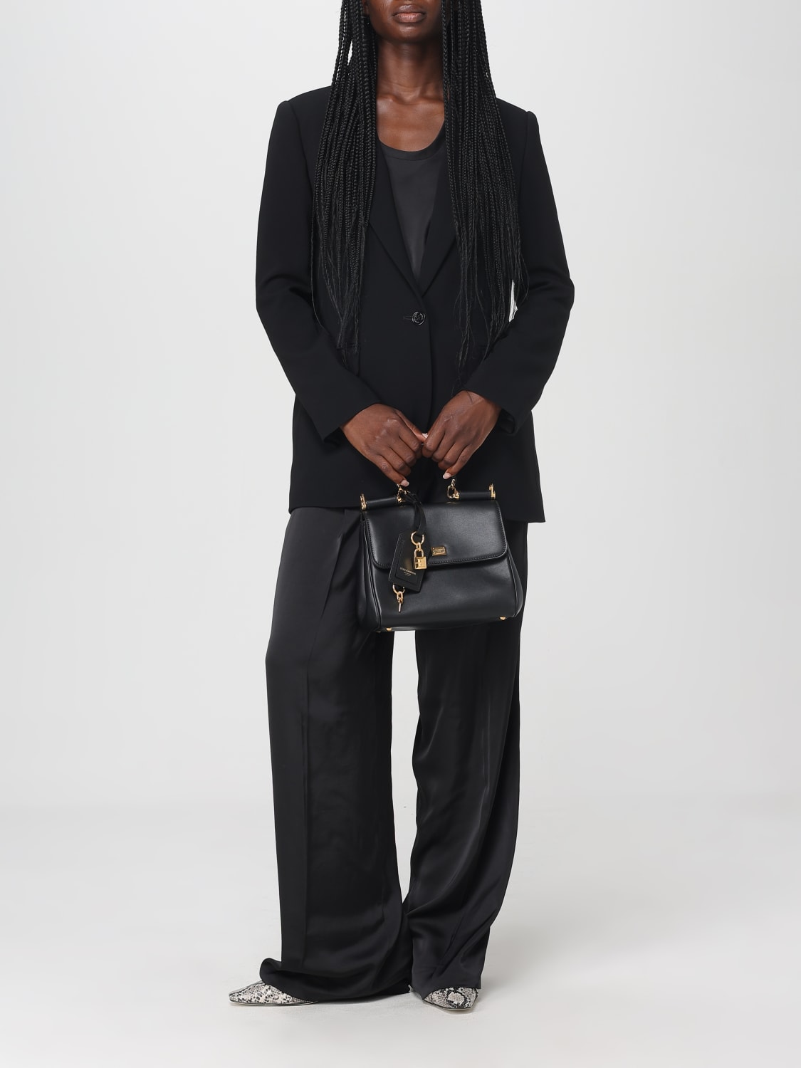 DOLCE & GABBANA SAC À MAIN: Sac porté main femme Dolce & Gabbana, Noir - Img 2