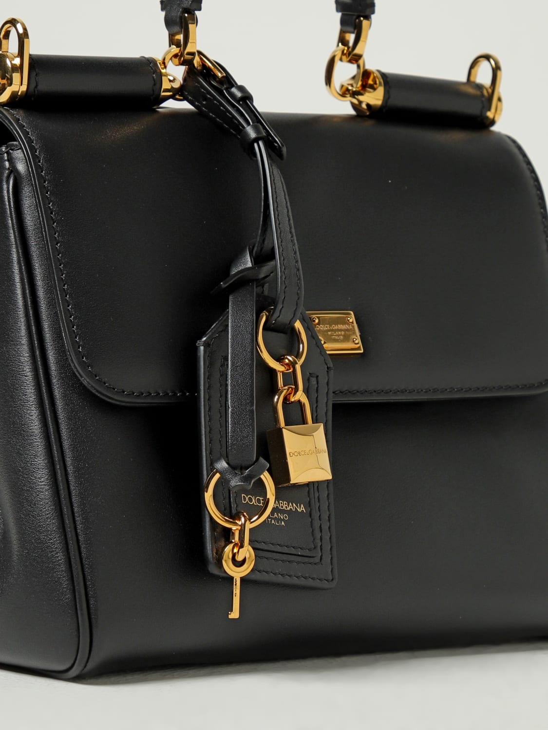 DOLCE & GABBANA SAC À MAIN: Sac porté main femme Dolce & Gabbana, Noir - Img 4