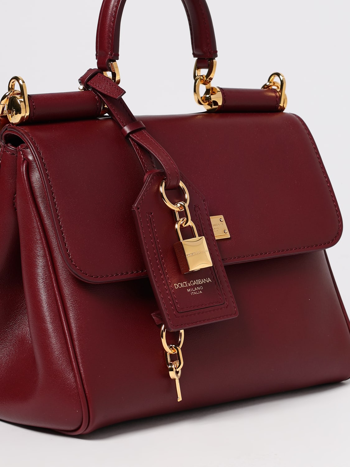 DOLCE & GABBANA HANDTASCHE: Handtasche damen Dolce & Gabbana, Burgunderrot - Img 4