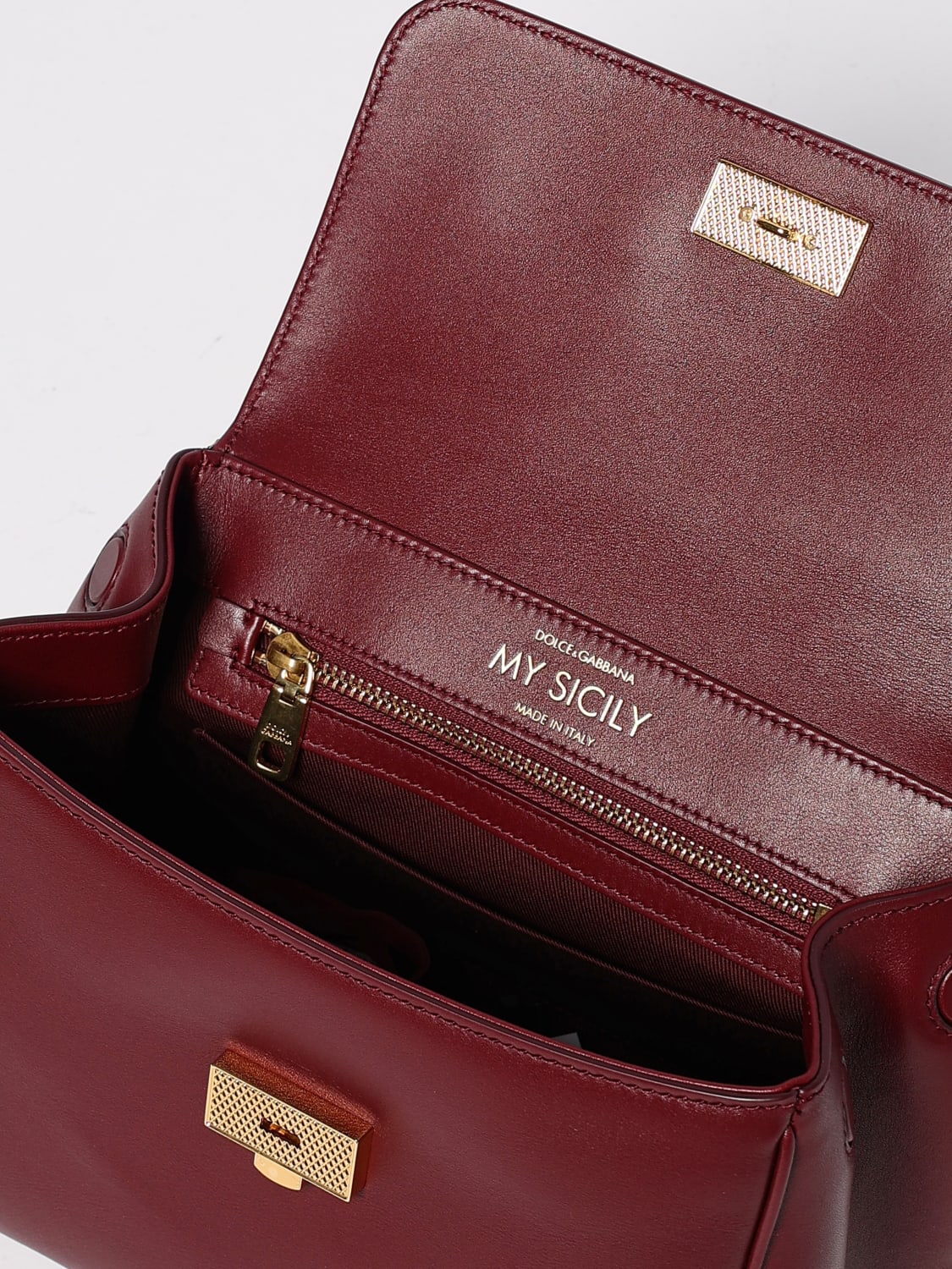 DOLCE & GABBANA HANDTASCHE: Handtasche damen Dolce & Gabbana, Burgunderrot - Img 5