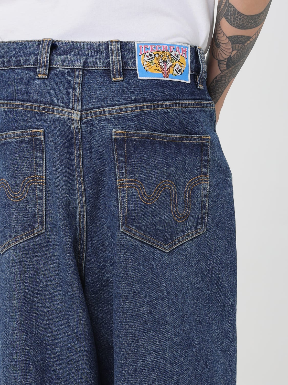 ICECREAM JEANS: Jeans men Icecream, Blue - Img 3