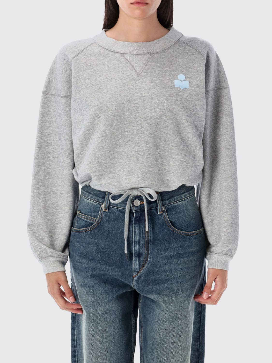 ISABEL MARANT ETOILE SWEATSHIRT: Pullover damen Isabel Marant Etoile, Grau - Img 1