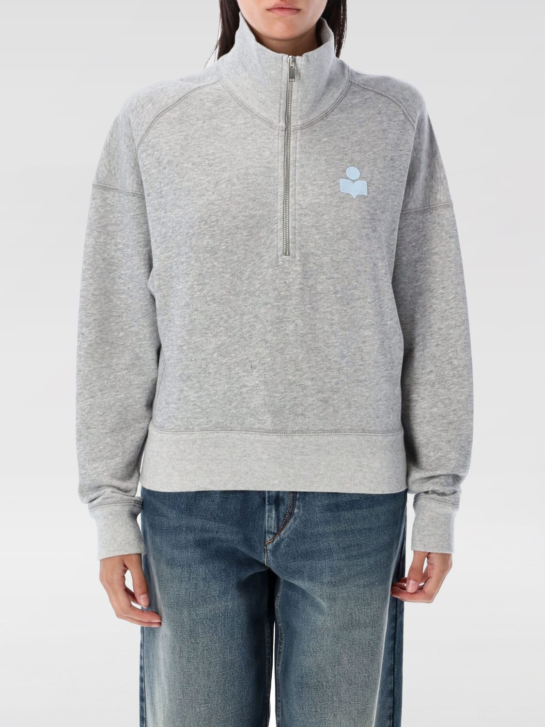 ISABEL MARANT ETOILE SWEATSHIRT: Sweater woman Isabel Marant Etoile, Grey - Img 1