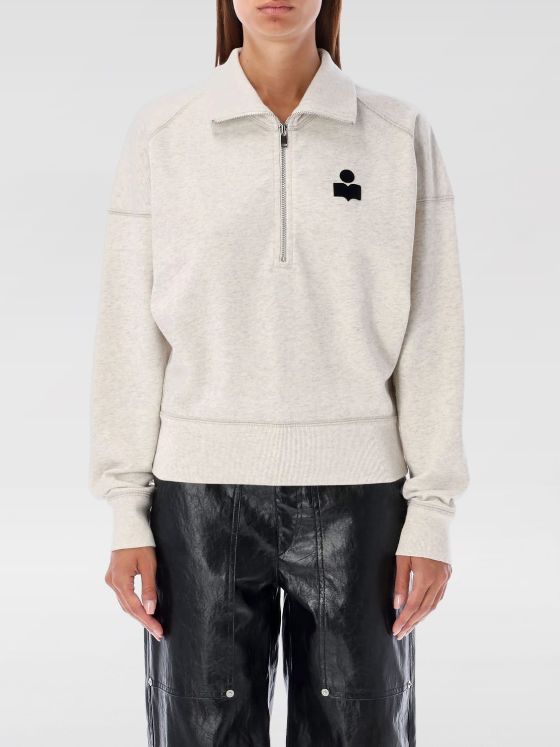 ISABEL MARANT ETOILE SWEAT-SHIRT: Pull femme Isabel Marant Etoile, Beige - Img 1