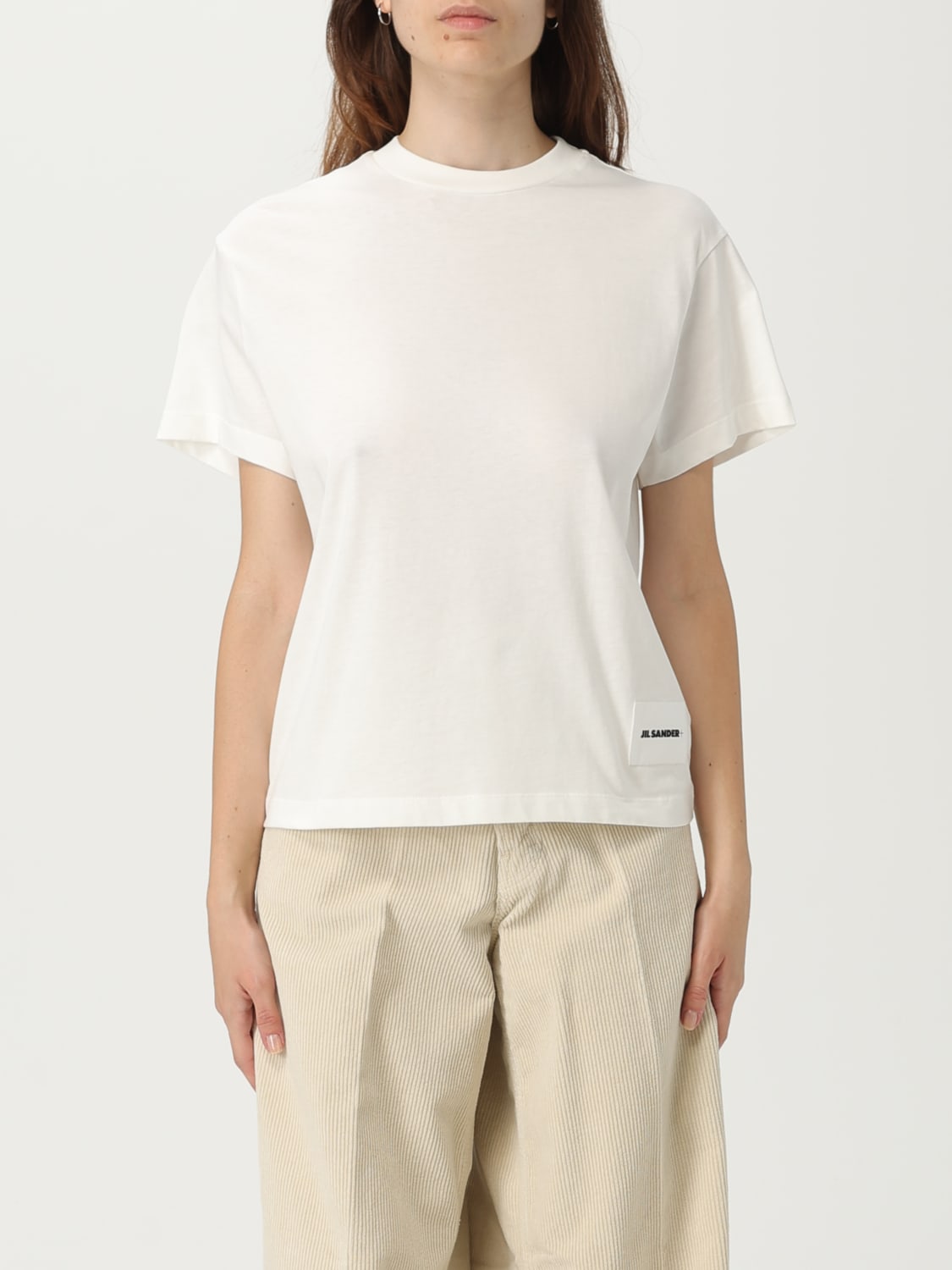 JIL SANDER T-SHIRTS: Set 3 T-shirt basic in cotone Jil Sander, Bianco - Img 1