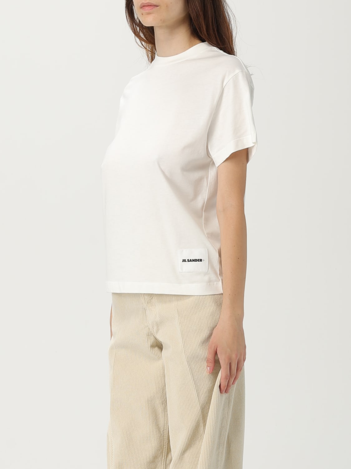 JIL SANDER T-SHIRTS: Set 3 T-shirt basic in cotone Jil Sander, Bianco - Img 4