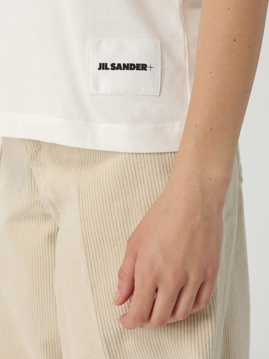 JIL SANDER T-SHIRTS: Set 3 T-shirt basic in cotone Jil Sander, Bianco - Img 5