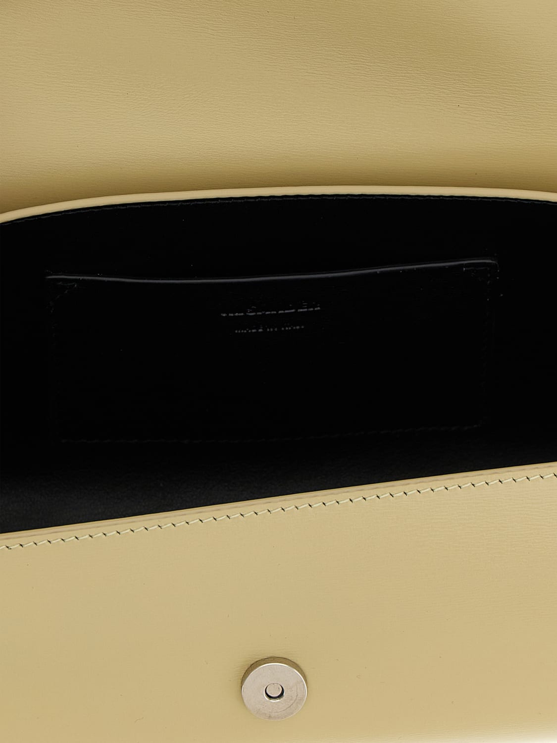 JIL SANDER CLUTCH: Borsa Cannolo Jil Sander in pelle palmellata , Beige - Img 4