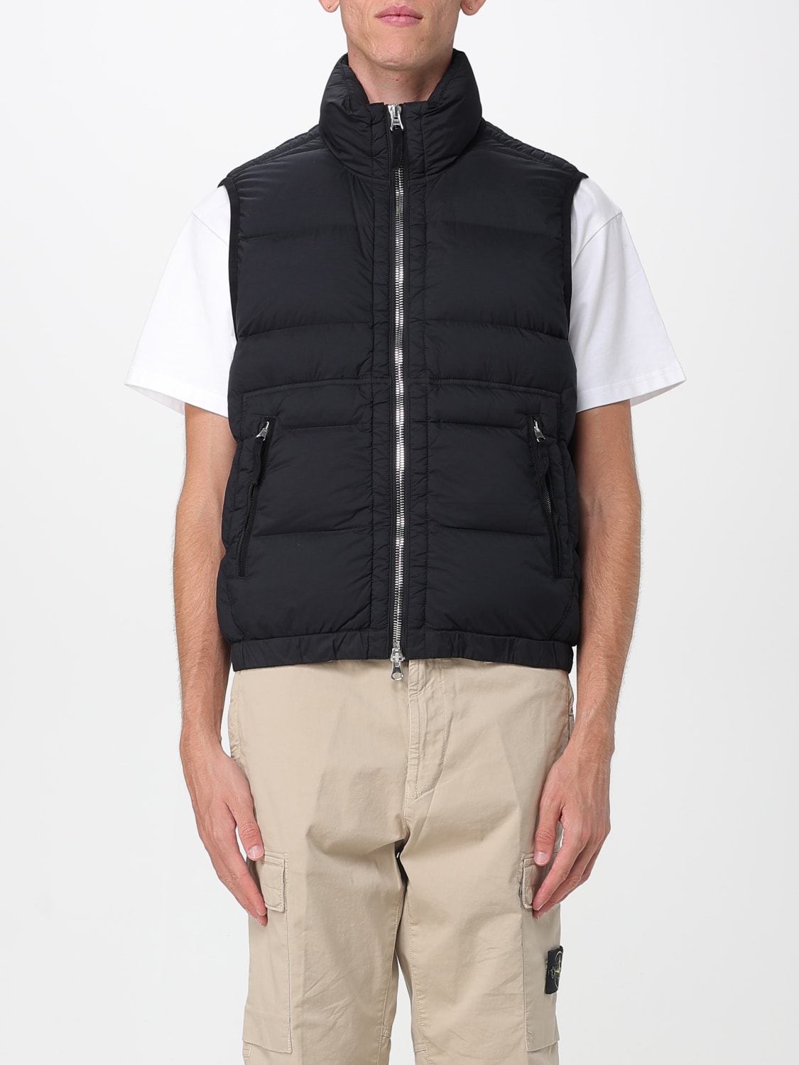 STONE ISLAND SUIT VEST: Jacket men Stone Island, Black - Img 1