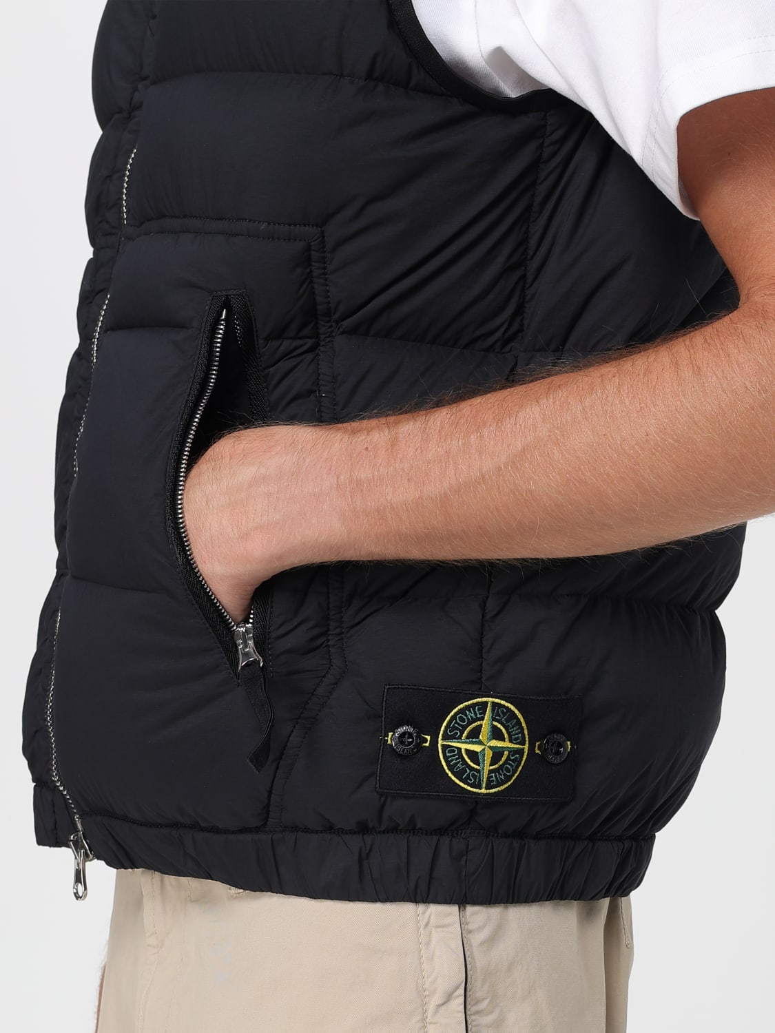 STONE ISLAND SUIT VEST: Jacket men Stone Island, Black - Img 5