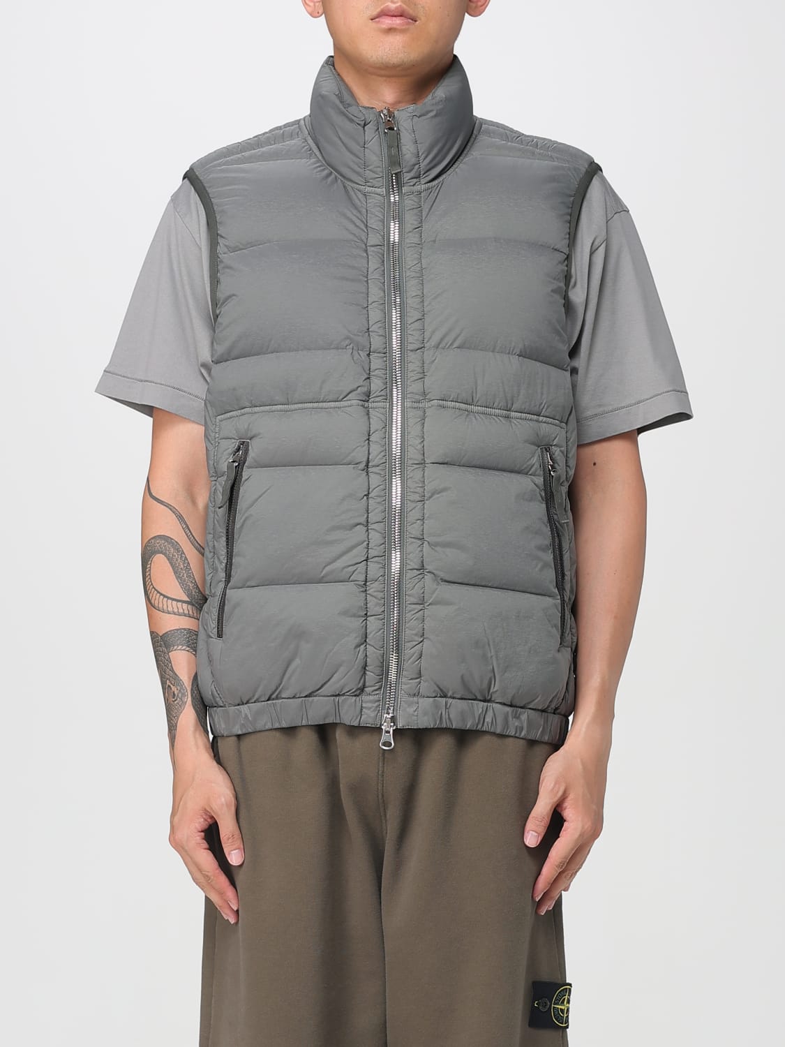 STONE ISLAND SUIT VEST: Jacket men Stone Island, Grey - Img 1