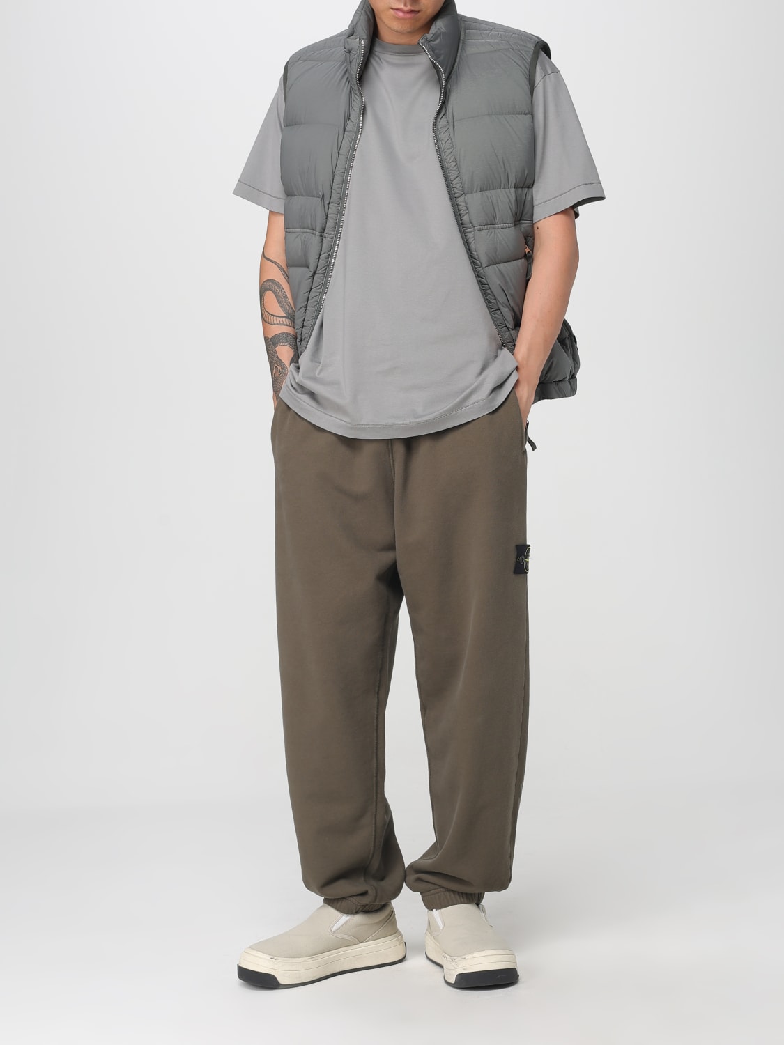 STONE ISLAND SUIT VEST: Jacket men Stone Island, Grey - Img 2