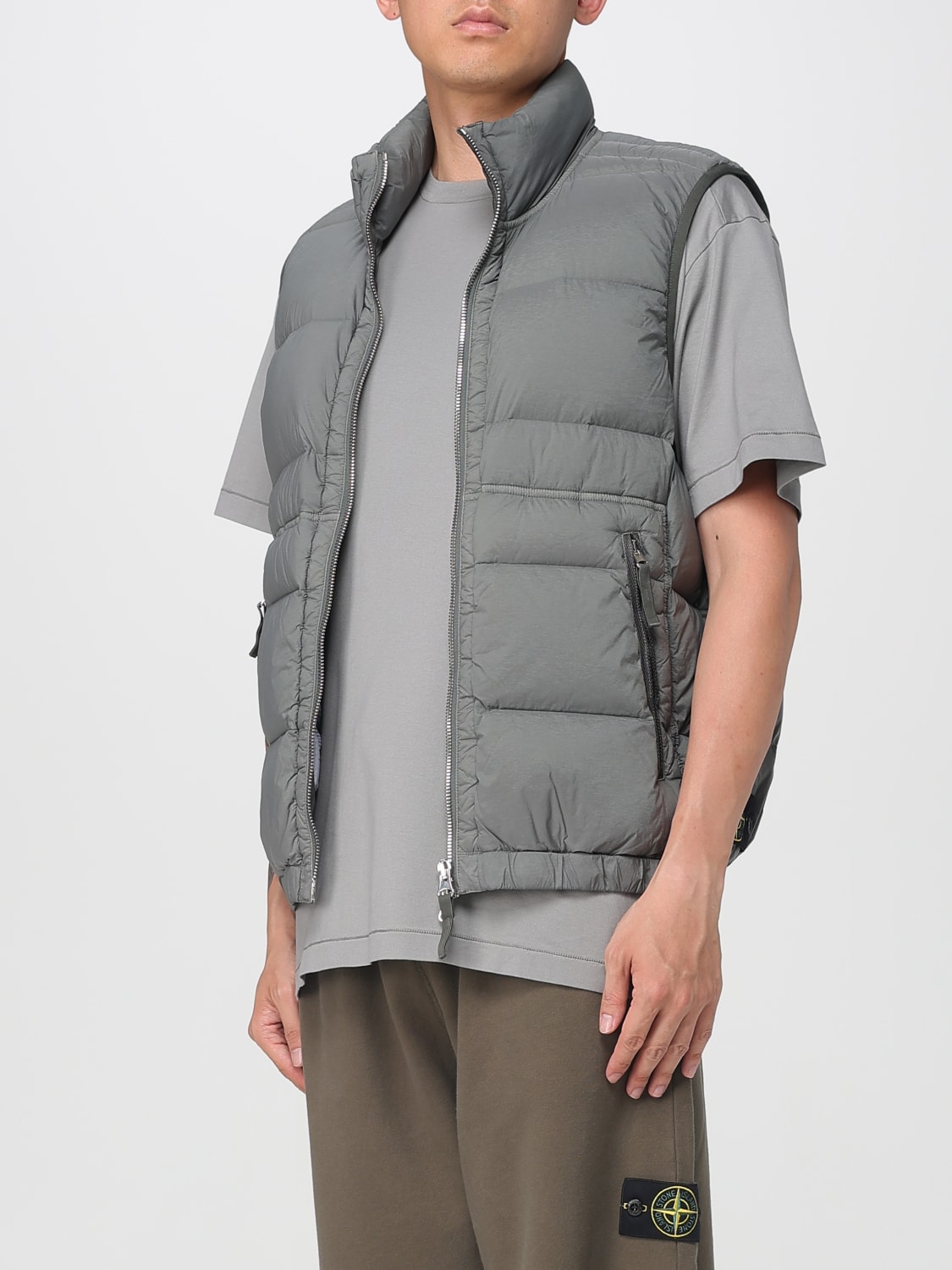 STONE ISLAND SUIT VEST: Jacket men Stone Island, Grey - Img 4