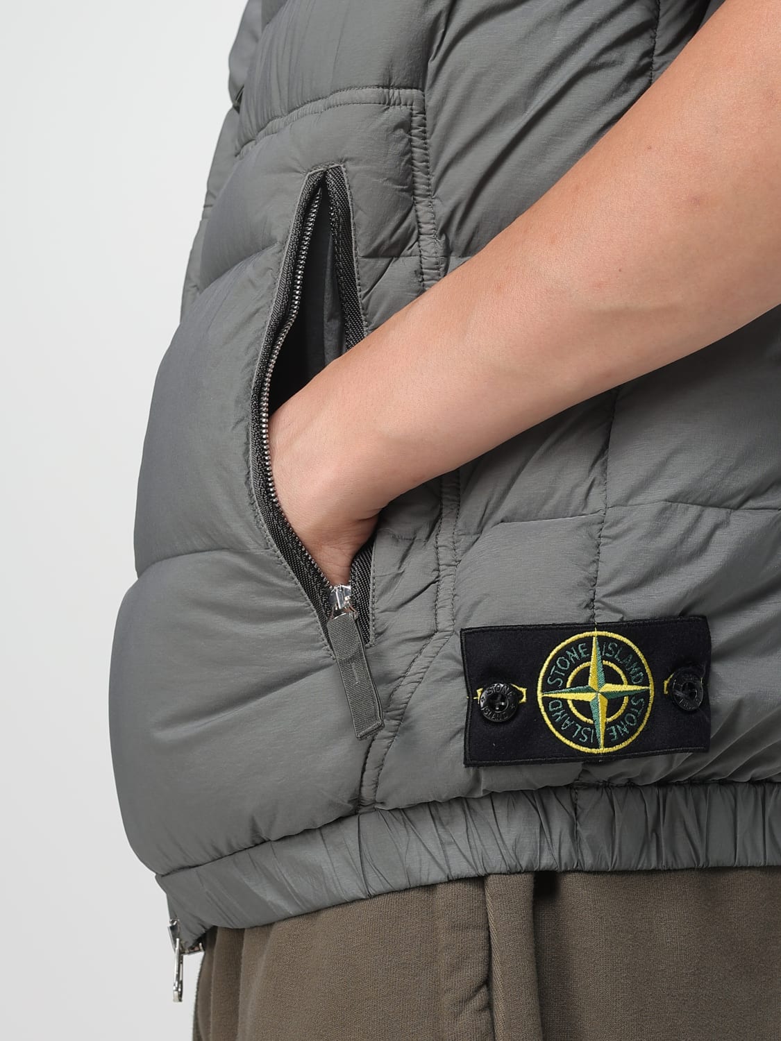 STONE ISLAND SUIT VEST: Jacket men Stone Island, Grey - Img 5