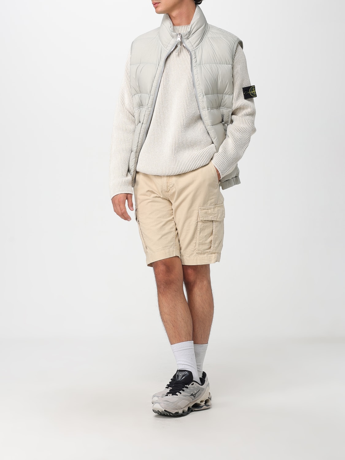 STONE ISLAND SUIT VEST: Jacket men Stone Island, Grey 1 - Img 2