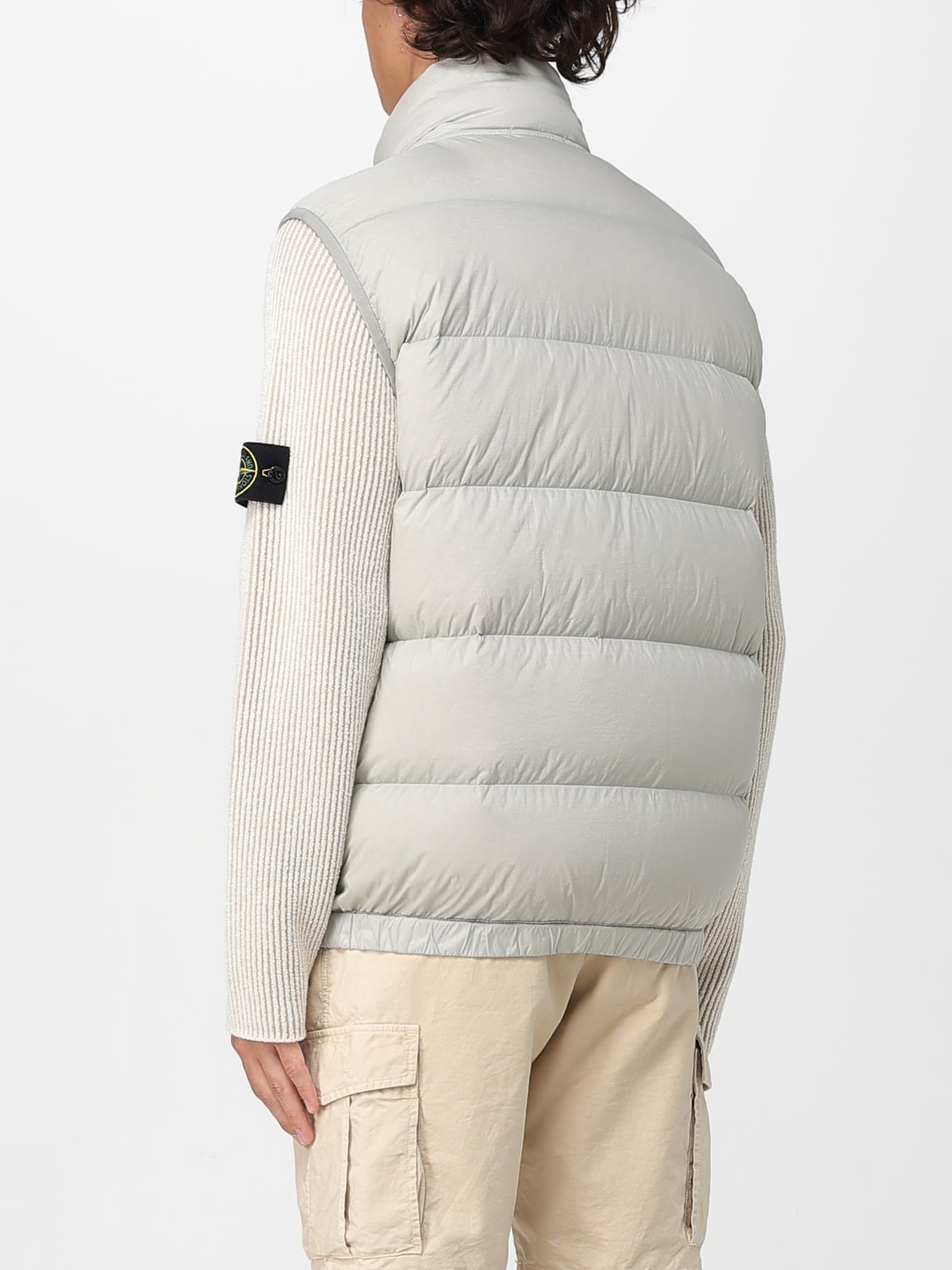 STONE ISLAND SUIT VEST: Jacket men Stone Island, Grey 1 - Img 3