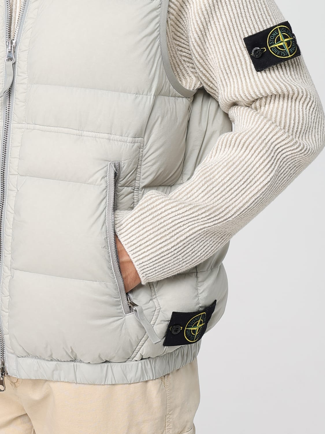 STONE ISLAND SUIT VEST: Jacket men Stone Island, Grey 1 - Img 5