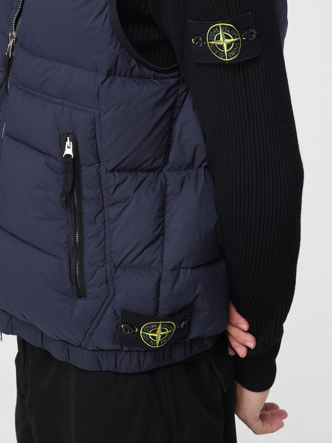 STONE ISLAND SUIT VEST: Jacket men Stone Island, Blue 1 - Img 5