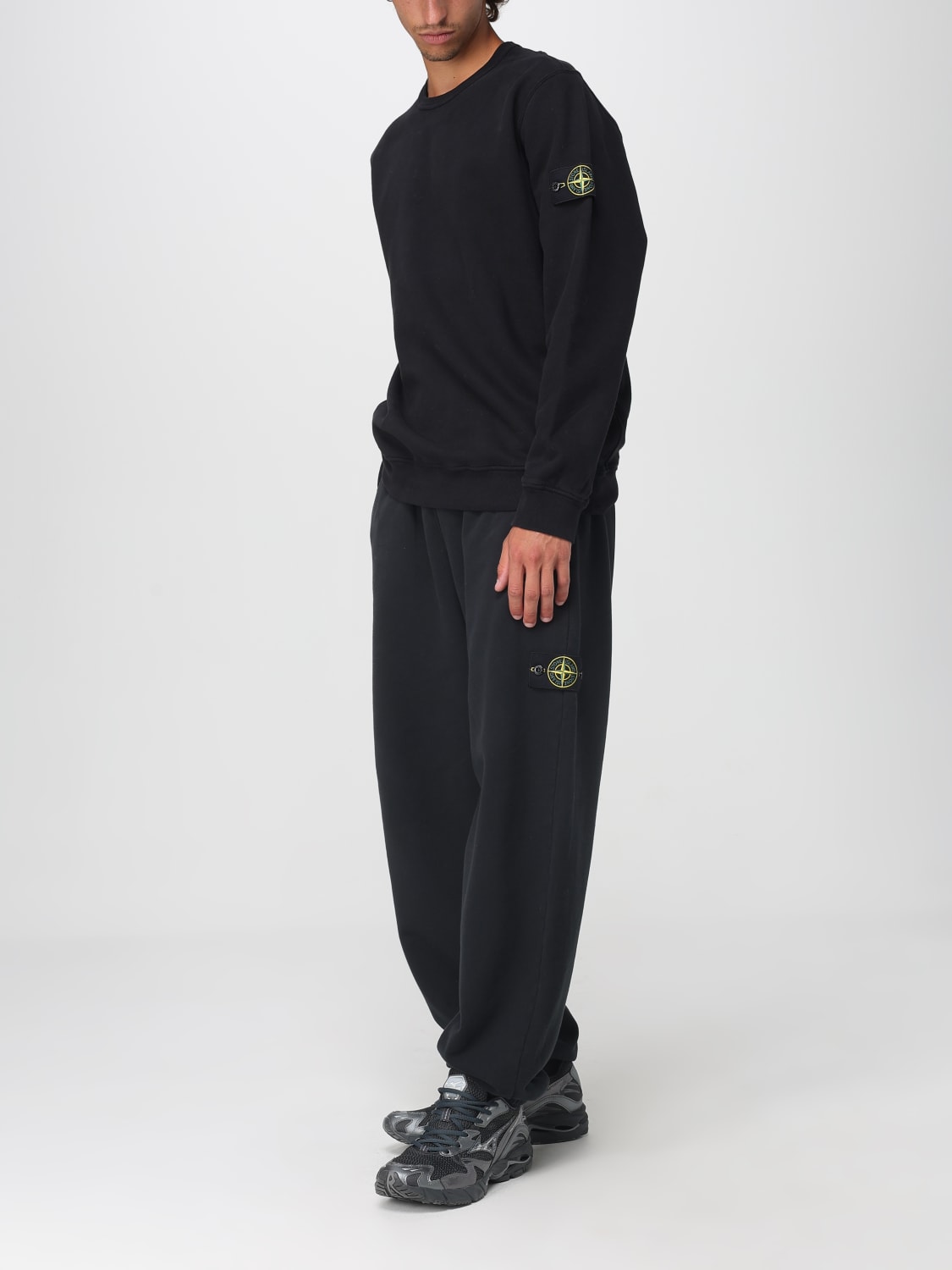 STONE ISLAND 스웨트셔츠: 스웨트셔츠 남성 Stone Island, 블랙 - Img 2